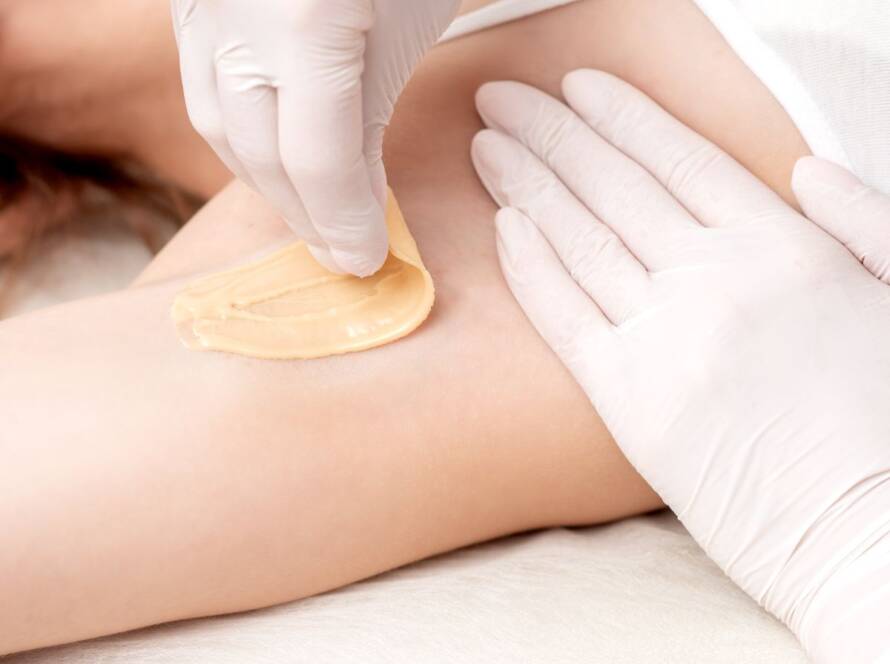 waxing arms cosmetic clinic treatment